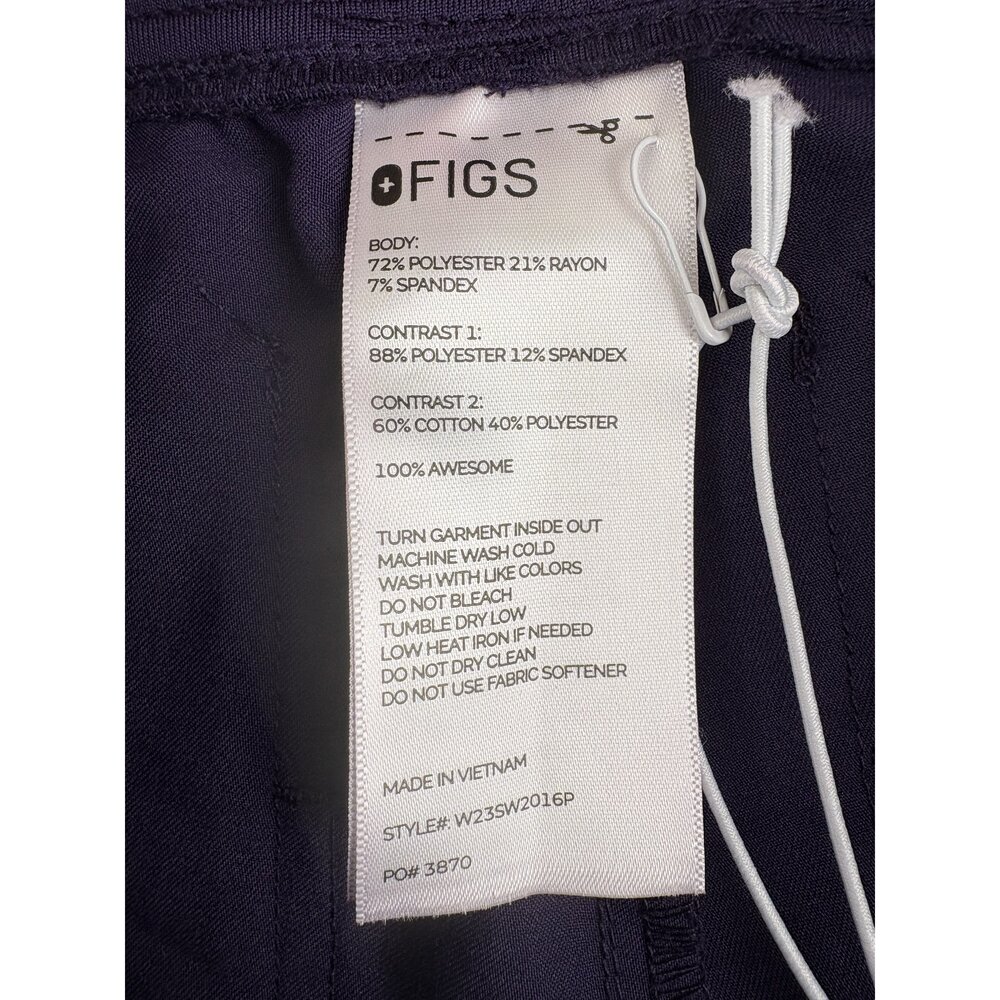 Figs Women's XS Scrub Set V-Neck Top & Jogger Pants - Deep Purple - Picture 6 of 14